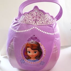 Disney Princess Sofia the First Large Plush Basket New